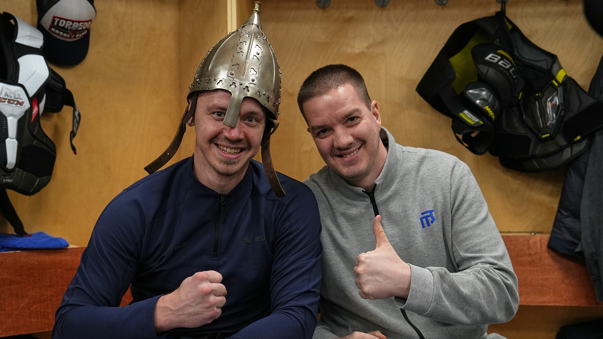 Победная раздевалка после матча с «Северсталью»